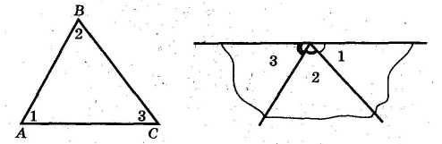 Урок по геометрии в 7 классе «Сумма внутренних углов треугольника»