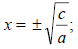 Справочный материал по теме: Решение квадратных уравнений