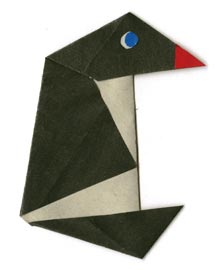 Урок технологии на тему:Пингвины на льдине-оригами