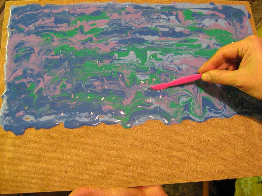 Методическая разработка по теме: «Рисуем жидким цветным соленым тестом» (Мастер-класс для педагогов)