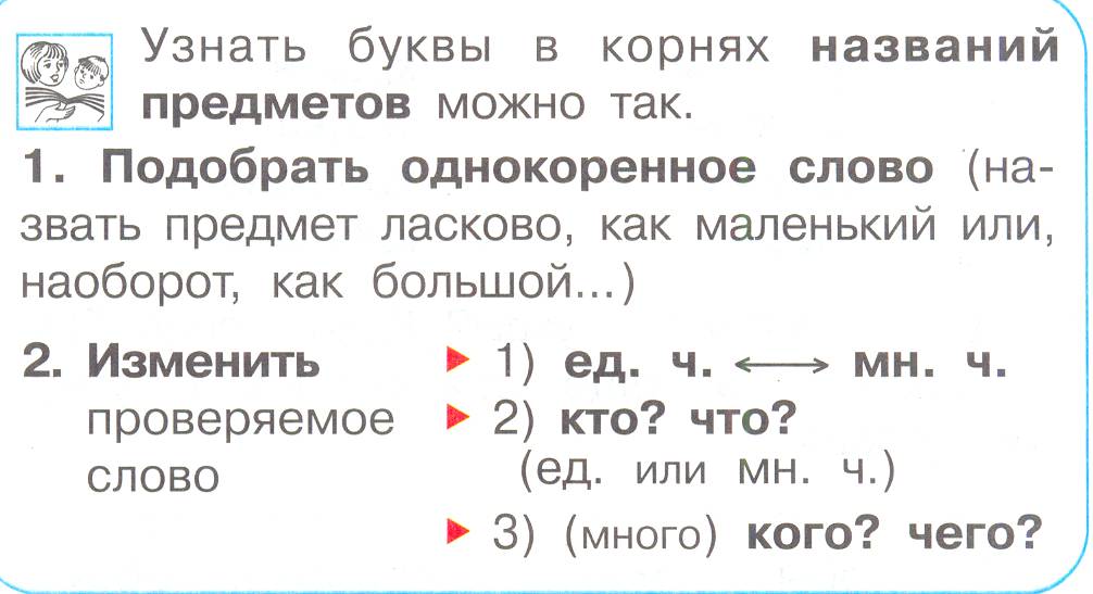 Подберите однокоренные проверочные слова. Узнать букву в корнях названий предметов можно. Узнать букву в корнях названий признаков предметов. Способы подбора проверочных слов для названий действий 2 класс. Обучение подбору проверочных слов для названий предметов.