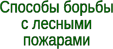 Урок Профилактика лесных и торфяных пожаров