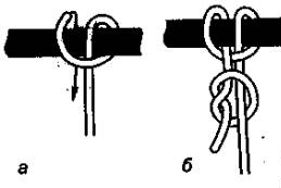 Туристические узлы и их вязка одним концом.