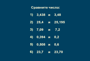 Урок по теме Сравнение десятичных дробей (5 класс), ФГОС.