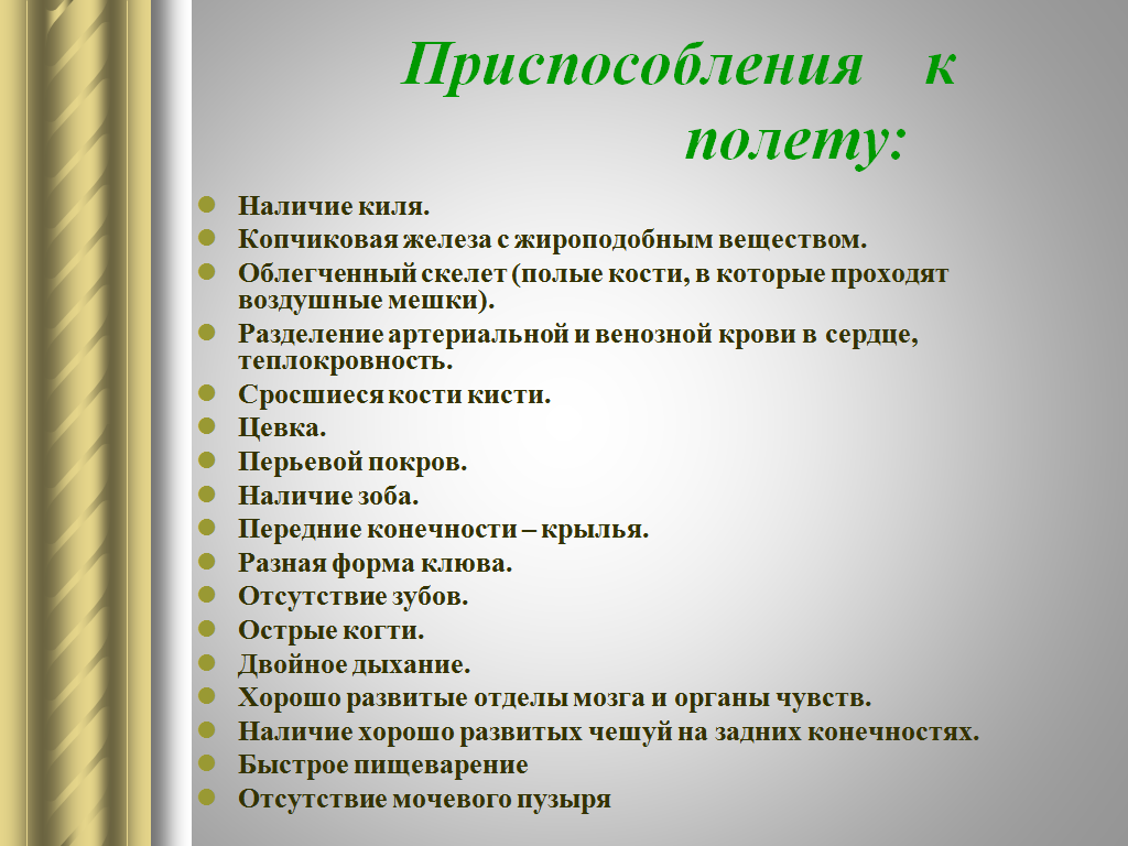 Урок-путешествие Экологические группы птиц (7 класс)