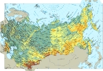 Интегрированный урок английского и географии Карта России