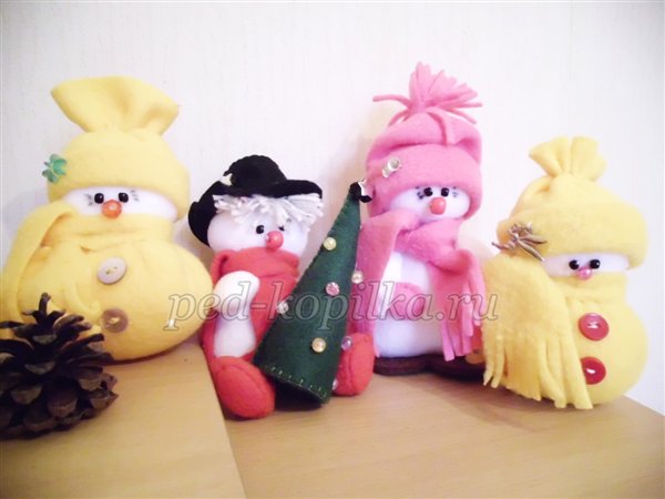 Образцы игрушек для Мастерской Деда Мороза.