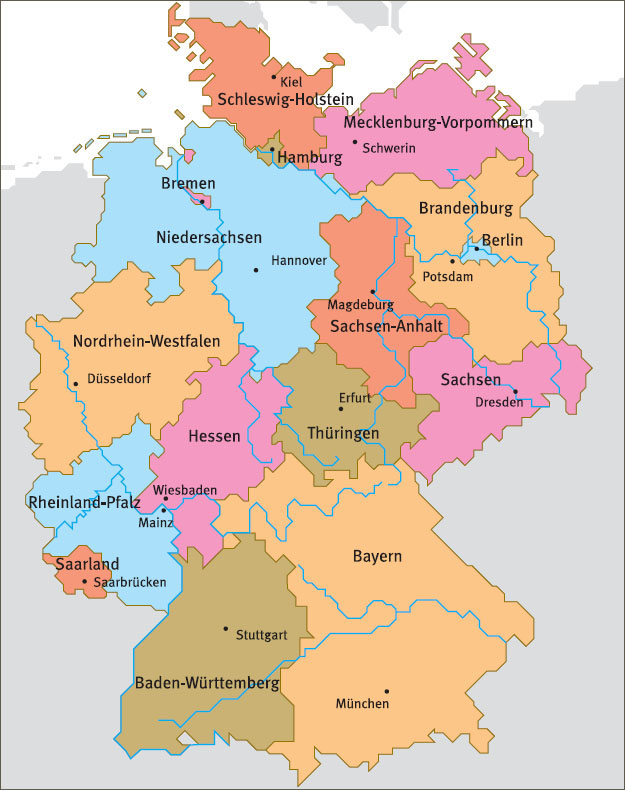 Электронные образовательные ресурсы по теме Федеральные земли Германии