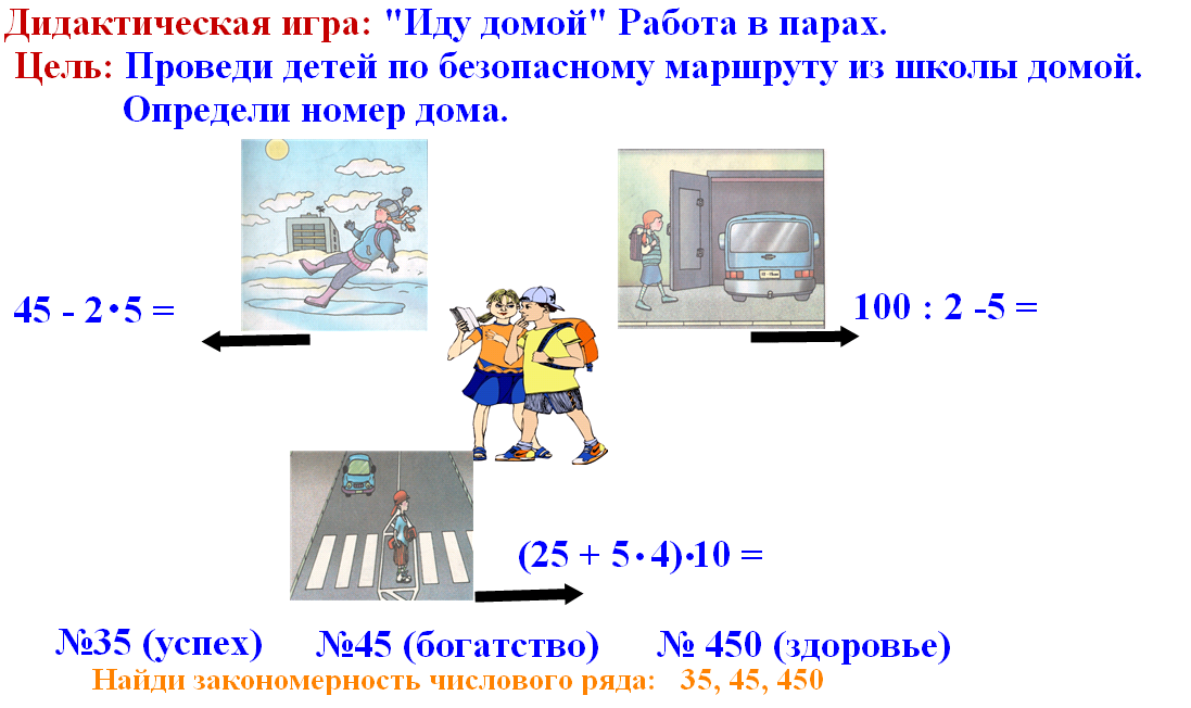 Интегрированный урок математики и ОБЖ