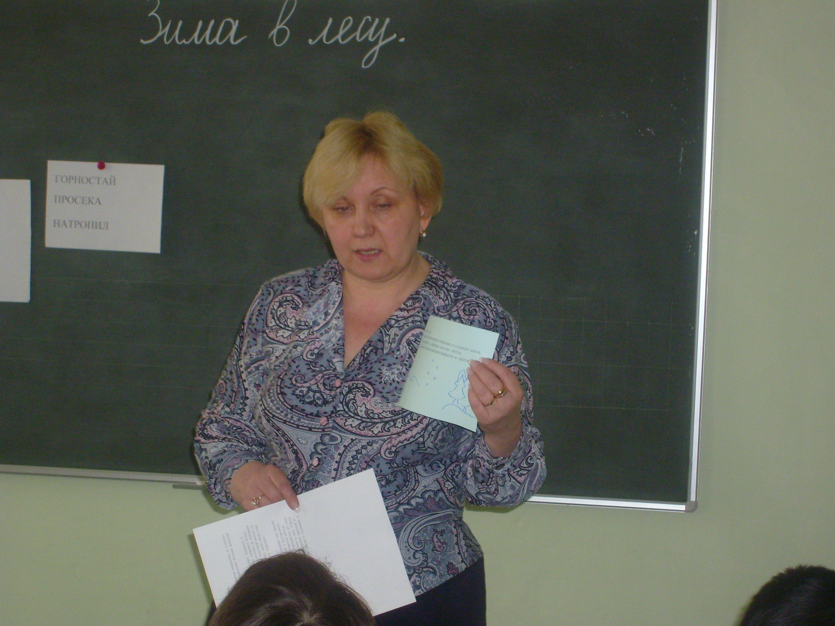 Урок по чтению для 2 класса коррекционной школы Зима в лесу, И.Соколов-Микитов