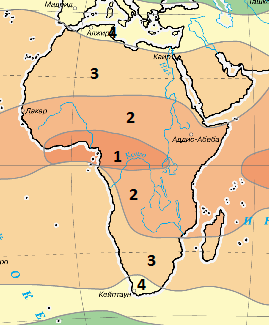 Карточки по теме Климат Африки