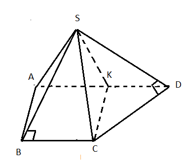 3 задачи по теме «Пирамида у которой две грани перпендикулярны основанию» (10 класс)