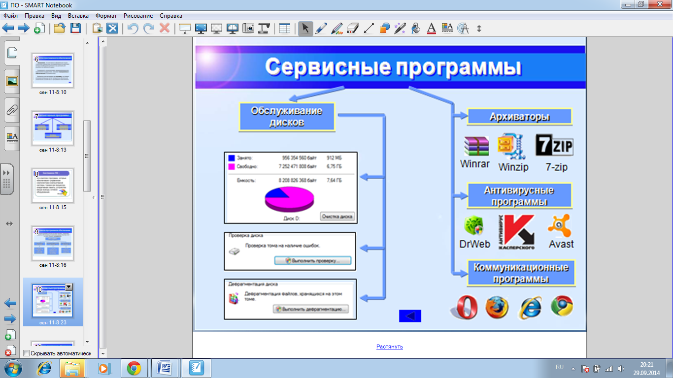 Урок Программное обеспечение компьютера