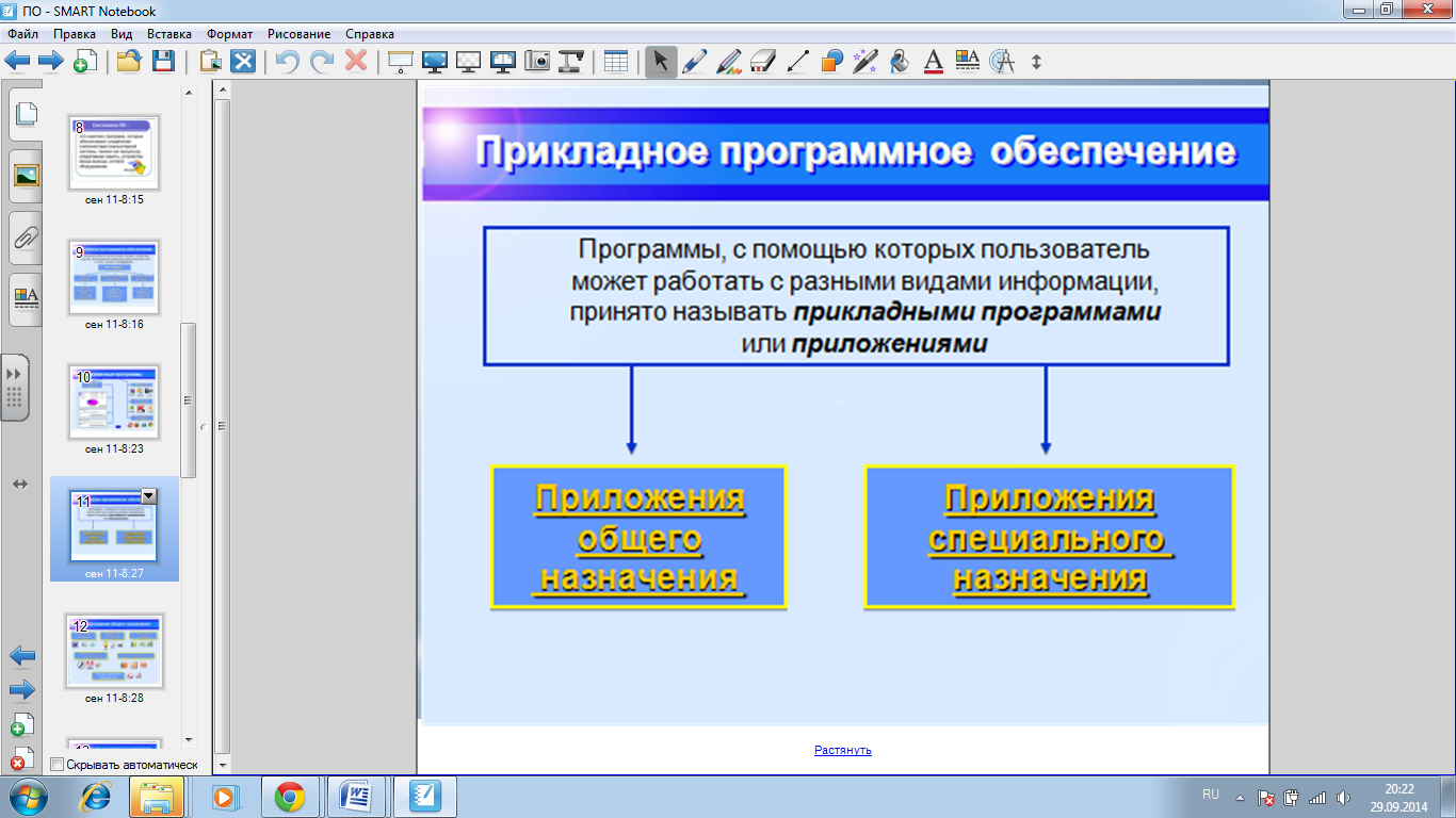 Урок Программное обеспечение компьютера