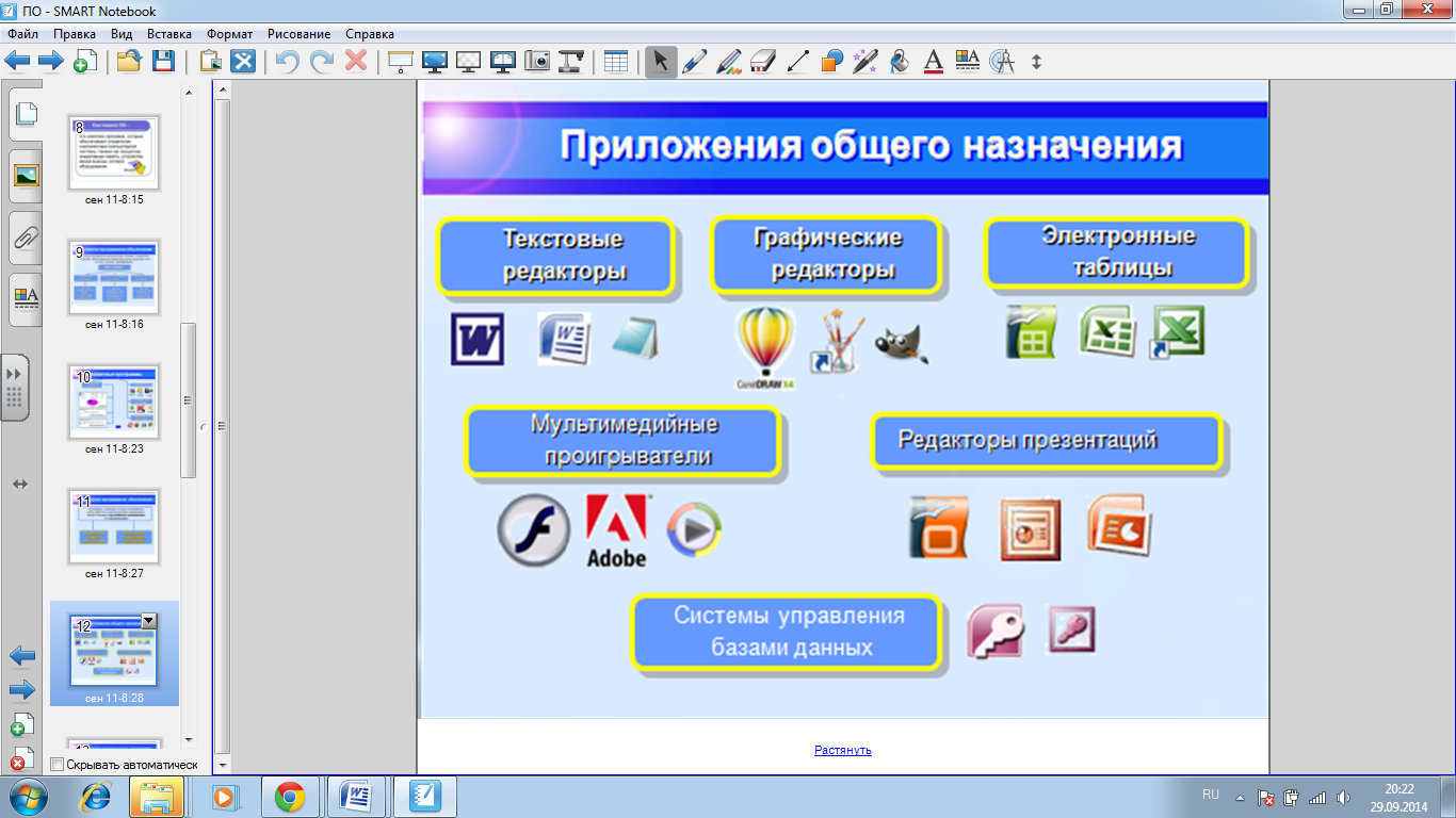 Урок Программное обеспечение компьютера