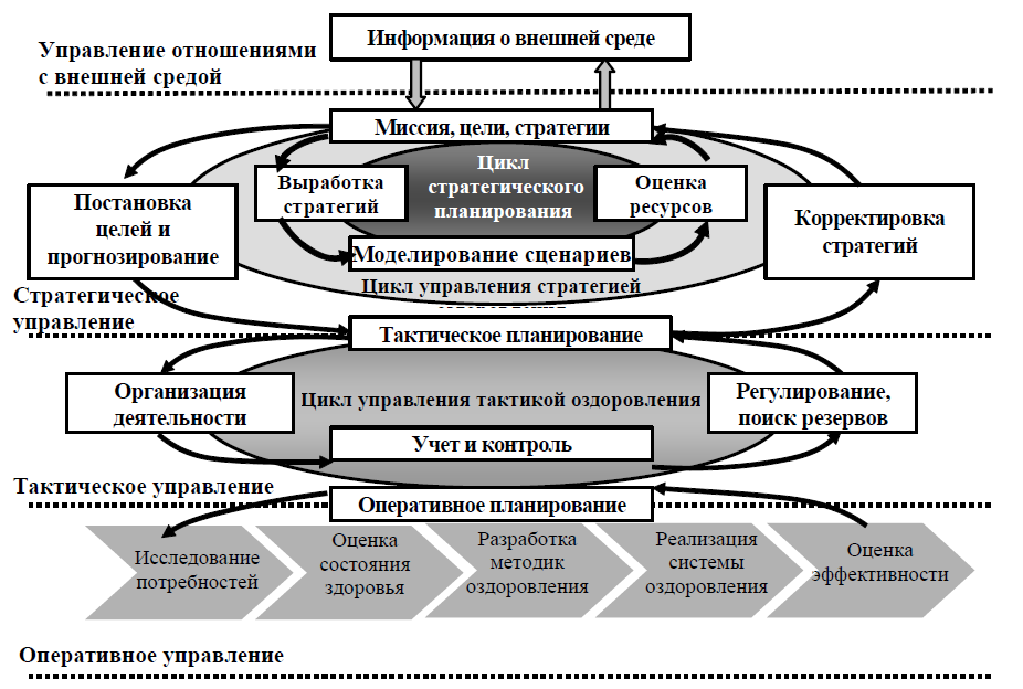 Механизм управления физкультурно- оздоровительной работой в ДОУ.