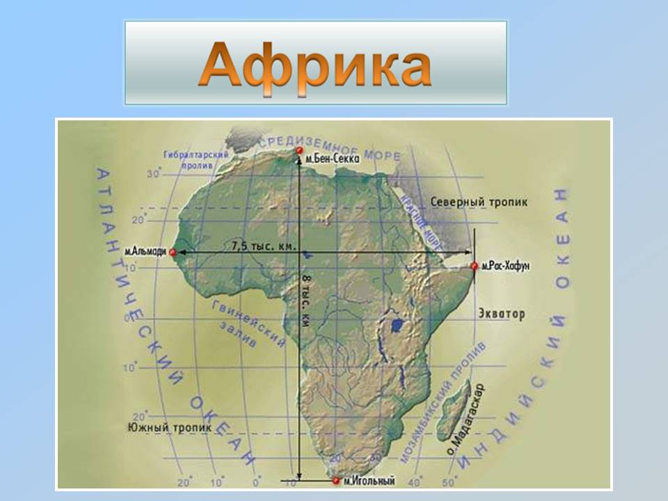 Конспект урока географии в 7 классе на тему «Африка. Особенности географического положения и история исследования материка»