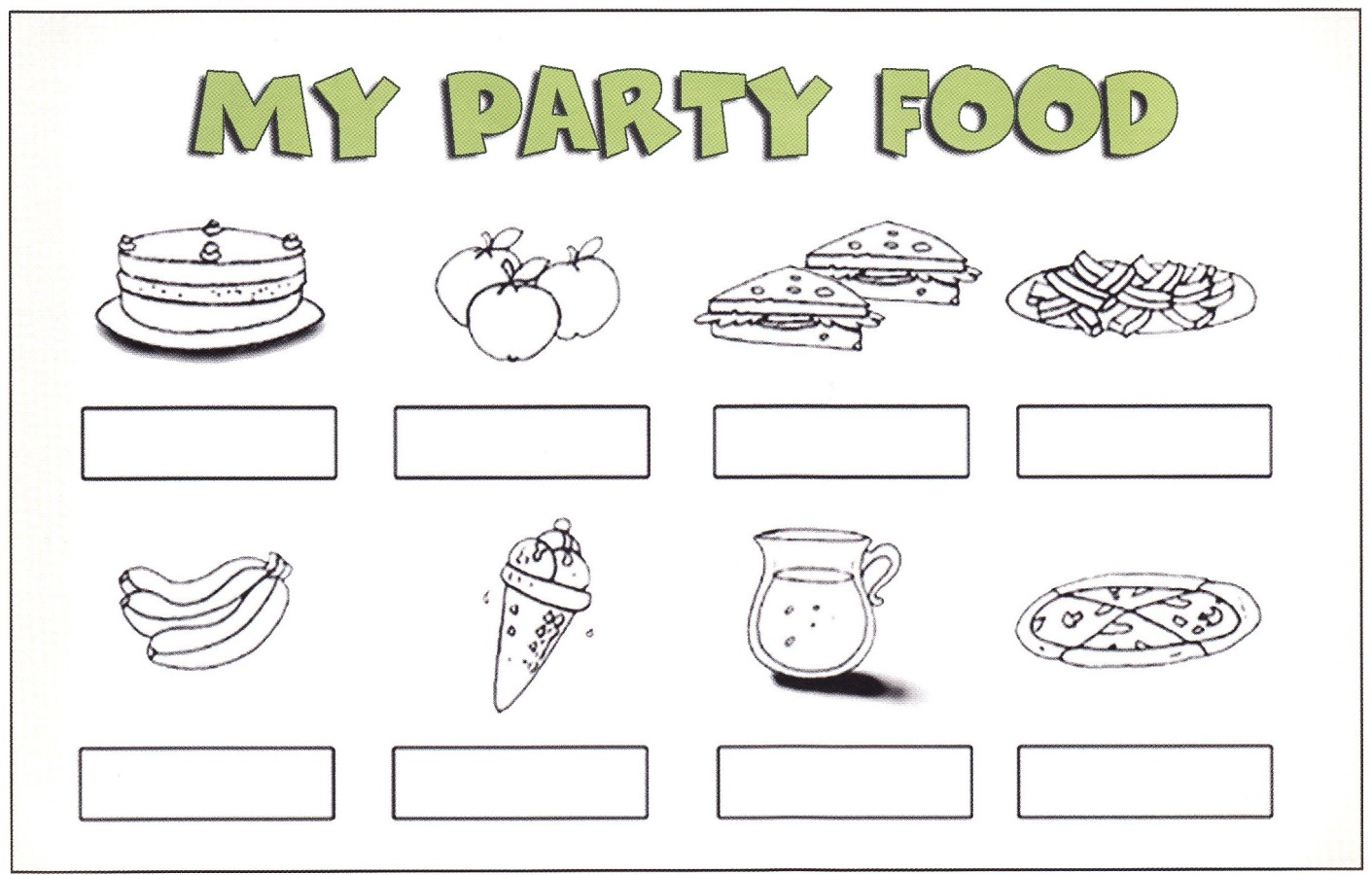 Методическая разработка Party Food