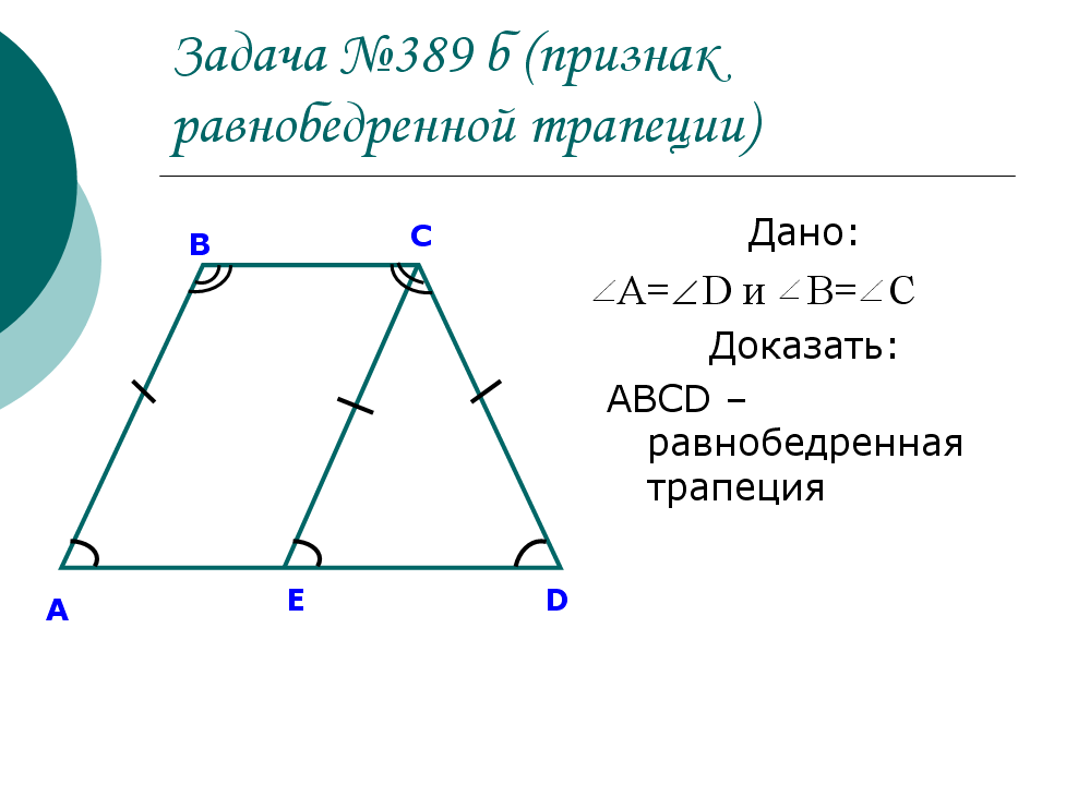 Урок на тему на Трапеция