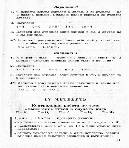 Рабочая программа по математике 1 класс УМК Школа России