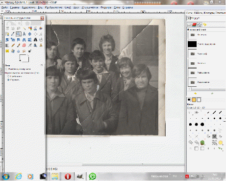 Проект: Обработка старой фотографии в графическом редакторе GIMP