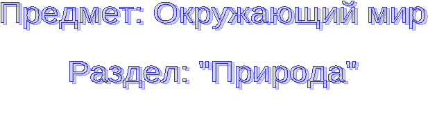 Конспект урока по окружающему миру Невидимые нити в зимнем лесу