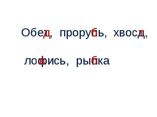 Технологическая карта урока Правописание букв парных согласных