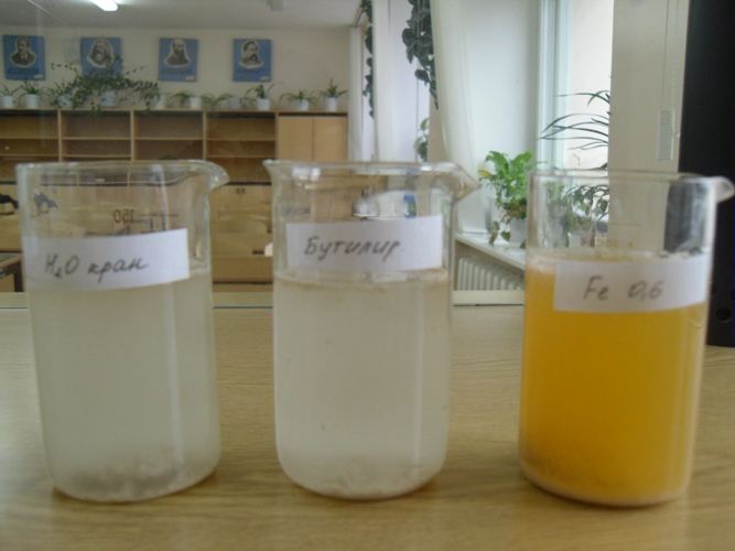 Доклад на тему «Мониторинг питьевой воды города Сургута на наличие ионов железа»
