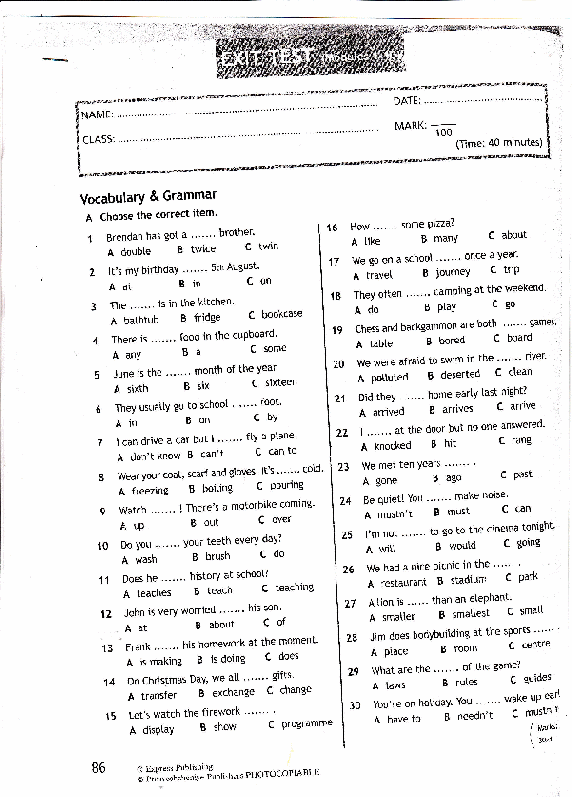 Exit test choose the correct item. Exit Test 6 класс Spotlight. Spotlight 5 exit Test. Exit Test 8 Grade ответы. Exit Test variant 1 4 класс.