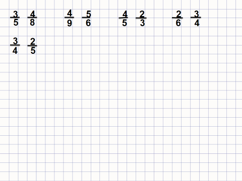 Урок математики по теме «Сравнение дробей»