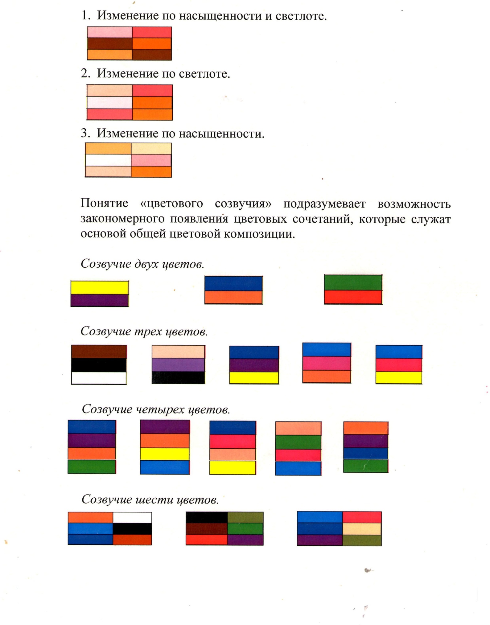 Методическая РАЗРАБОТКА ПО ЦВЕТОВЕДЕНИЮ ДЛЯ ПРЕПОДАВАТЕЛЕЙ