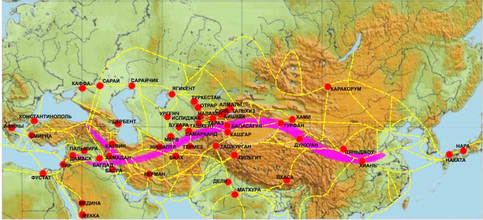 Краткосрочный план урока Изобразительного искусства на тему: Архитектура Центральной Азии. Города на Великом Шелковом пути.