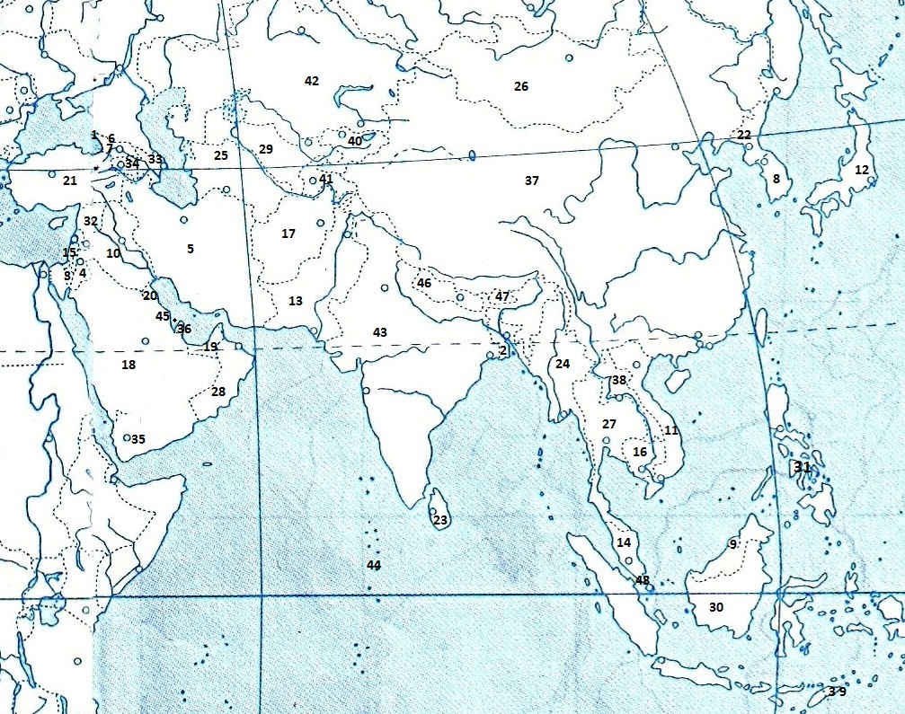 Тесты по географии для 10 класса по теме «Зарубежная Азия»