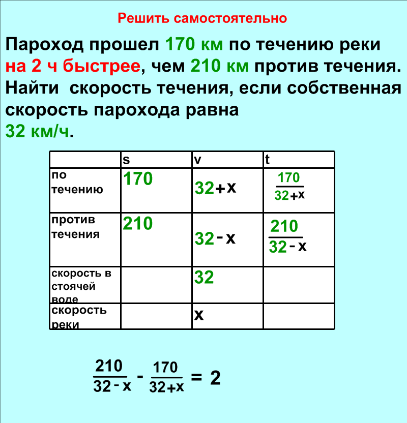 Задачи 8 класс