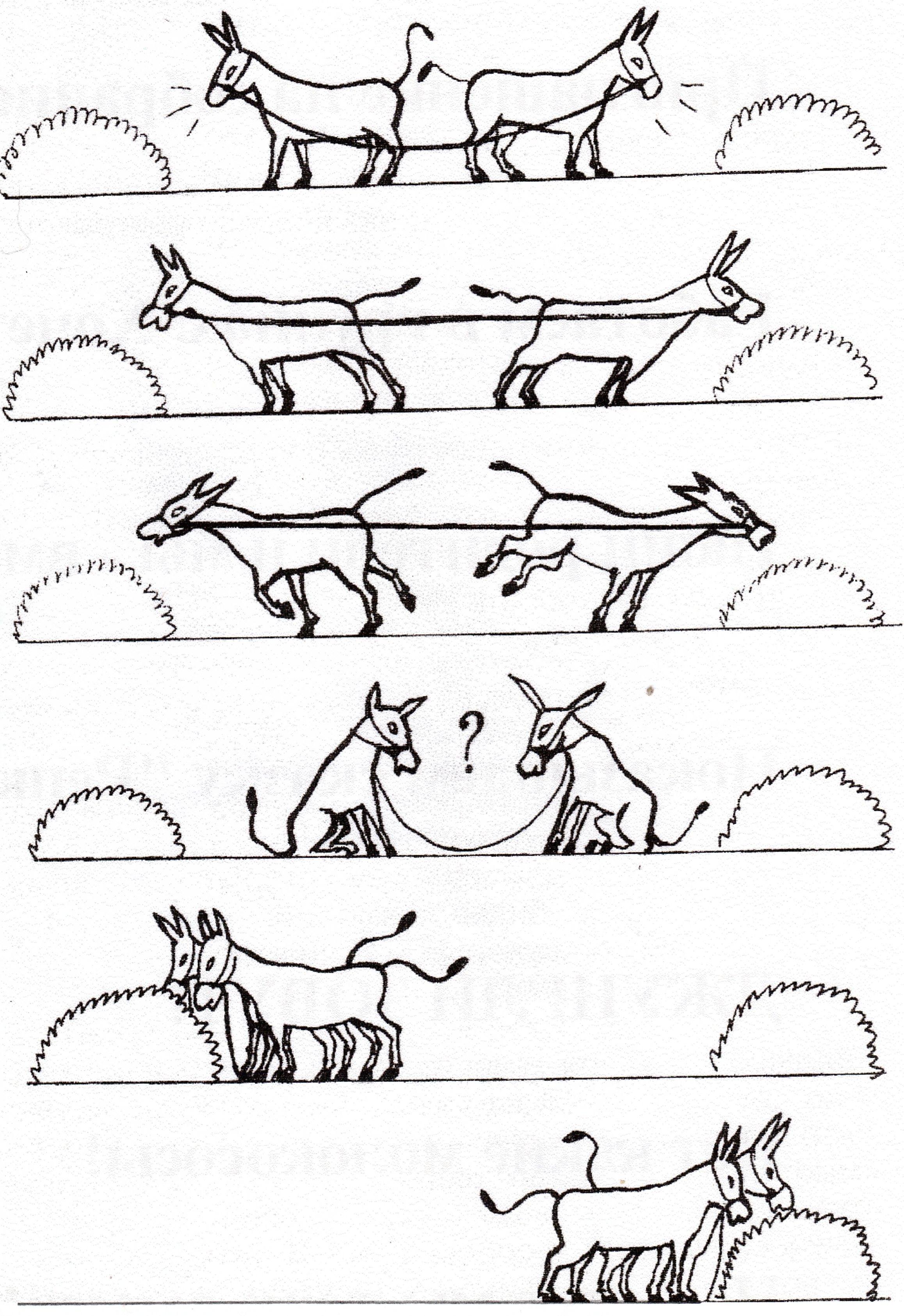 Упражнения рисунки осликов