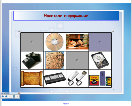 Урок по информатике для 3 класса по теме Носители информации (конспект +презентация)
