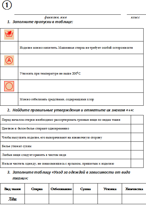 Рабочая программа ФГОС технология(обслуживающий труд) 5 класс