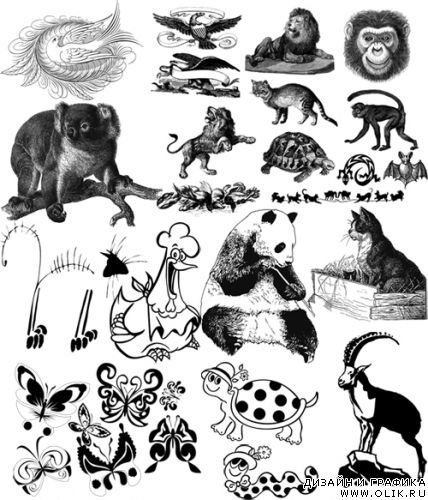 Графическое изоброжение животных