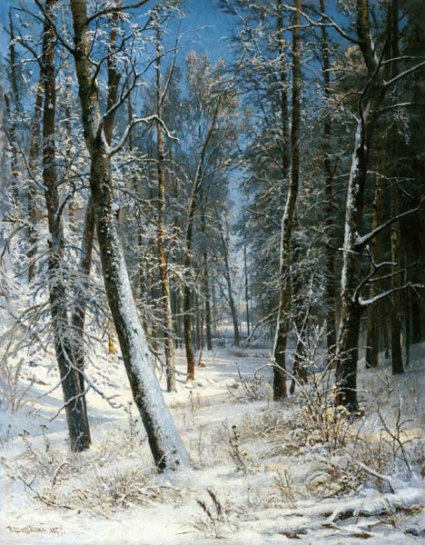 Конспект урока по литературному чтению на тему: И.Шишкин Зимой в лесу устное сочинение по картине (3 класс)