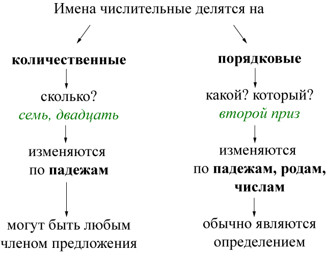 Урок русского языка «Имя числительное», 6 класс